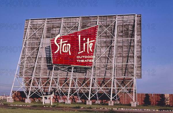 1980s United States -  Star Lite Outdoor Theater Route 81-B Fargo North Dakota ca. 1980