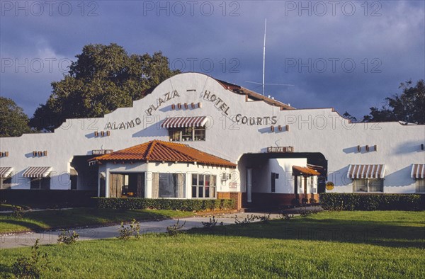 1970s United States -  Alamo Plaza Hotel Courts, Gulfport, Mississippi 1979