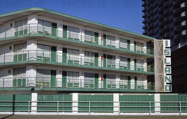 1980s United States - Island Motel, Atlantic City, New Jersey 1985
