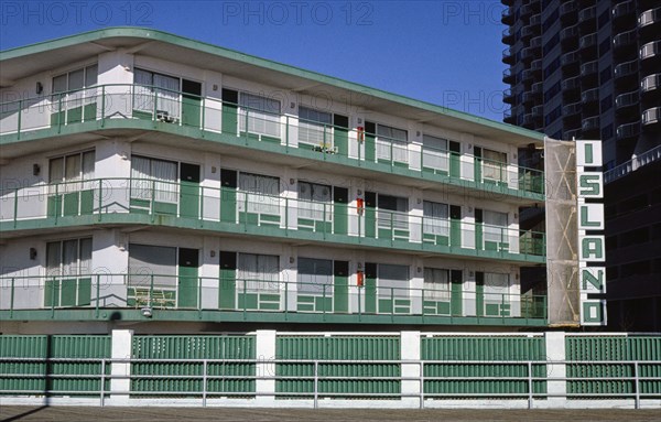 1980s United States -  Island Motel, Atlantic City, New Jersey 1985