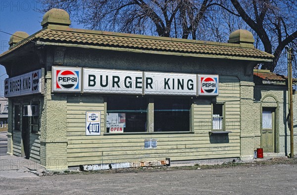 1980s America -   Burger King, Springfield, Ohio 1980