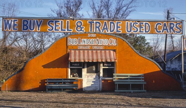 1970s United States -  Bob Lindsay Auto Co, Greenwood Road, Shreveport, Louisiana 1979