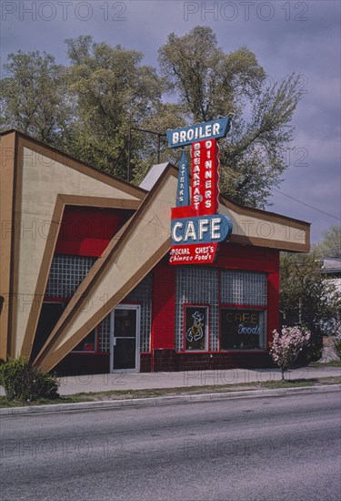 1980s America -   Broiler Cafe (Chinese), Salt Lake City, Utah 1980