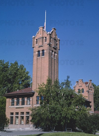 2000s America -  Old Milwaukee Road Railroad Station, Missoula, Montana 2004