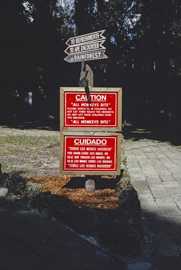 1990s America -   Monkey Jungle, Miami, Florida 1990