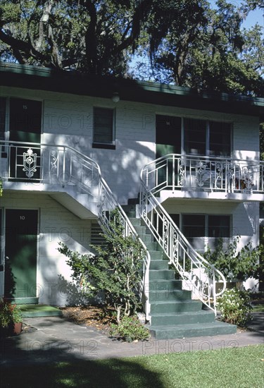 1990s United States -  Queens Court (1948), St Simons Island, Georgia 1990