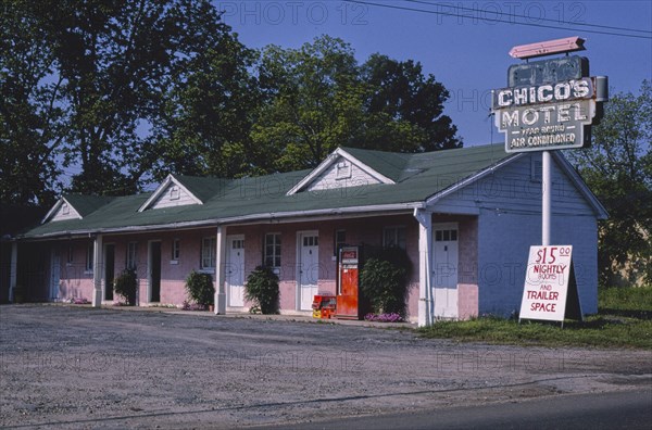 1980s United States - Chico's Motel, Forest, Mississippi 1982