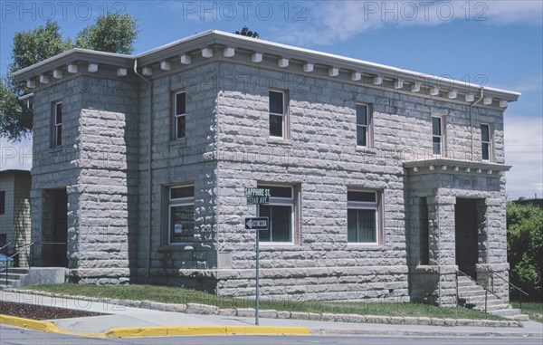 2000s United States -  Old town hall, Sapphire Street, Kemmerer, Wyoming 2004