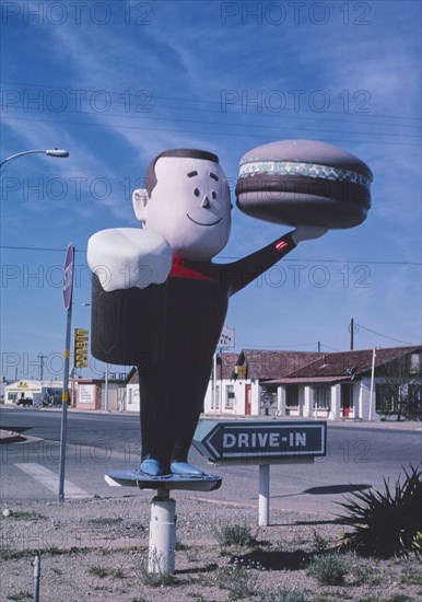 2000s America - Carter's Drive-in statue, Wilcox, Arizona 2003