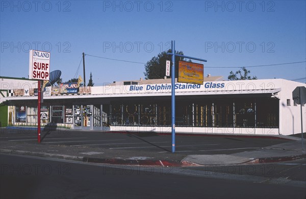 2000s America - Strip mall, (Surf Shop) La Mesa, California 2003