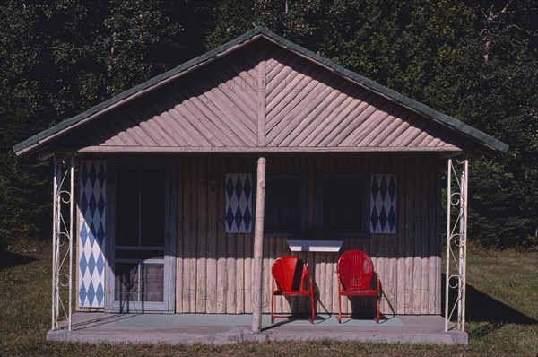 1980s United States -  Pine Cone Cabins, Saint Ignace, Michigan 1980