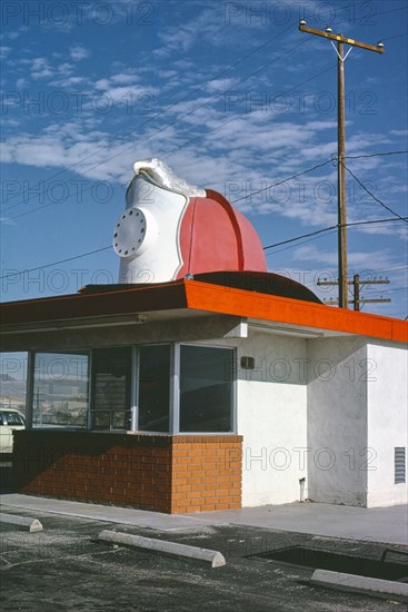1970s America - Fire Chief Hat Dog, Barstow, California 1979
