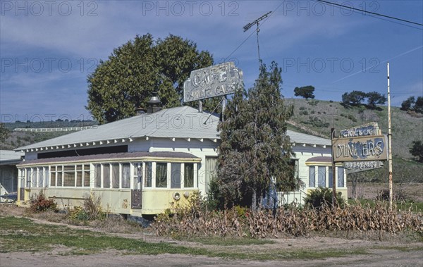 1980s America -   Dining Cars Cafe, Buellton, California 1985