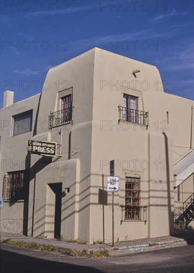 1990s America -  Silver City Daily Press, Arizona and Market Streets, Silver City, New Mexico 1991