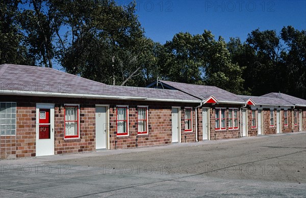 1980s United States -  Remington Arms Motel, Ainsworth, Nebraska 1980