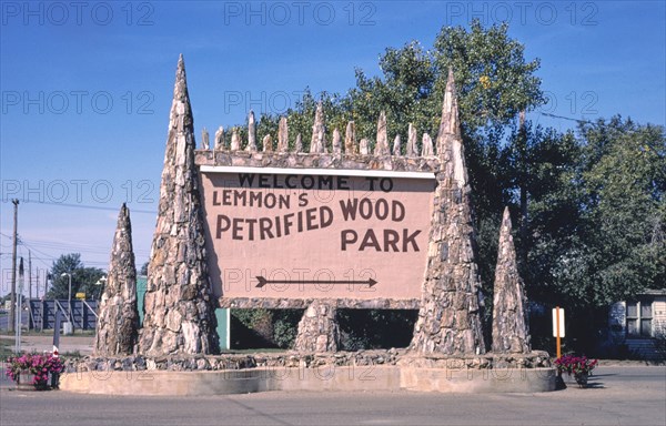 1980s America -   Petrified Rock Park, Lemmon, South Dakota 1987