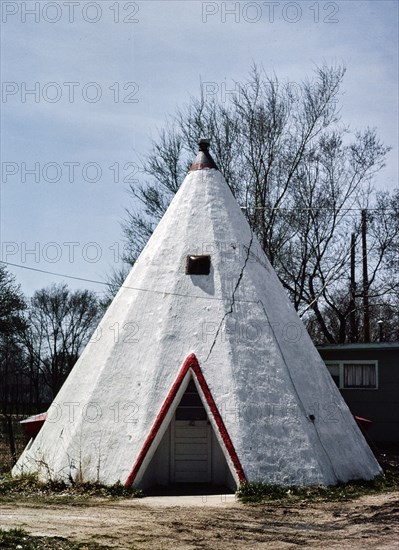1980s United States - Old motel, Hastings, Nebraska 1980