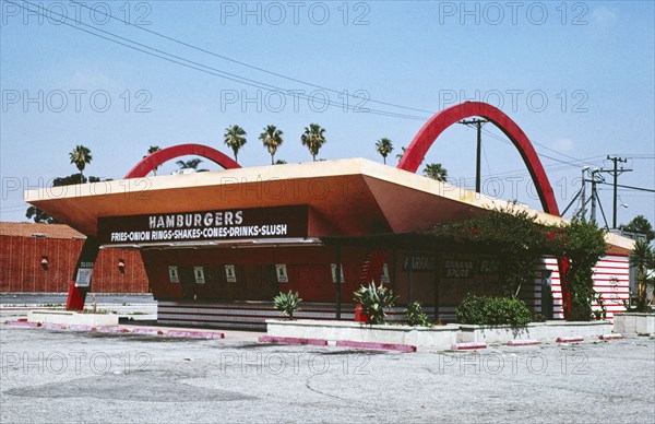 1980s America -   Old McDonald's building, Compton, California 1981