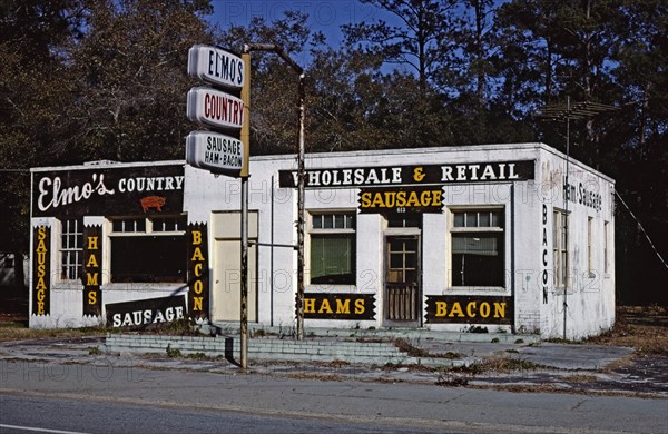1970s America - Elmo's Country Sausage, Kingsland, Georgia 1979
