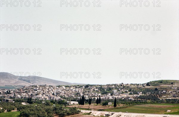 Israel April 1965: A view, looking towards Nazareth Israel