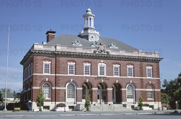 1990s United States -  City Hall (Post Office), Gloucester Street, Brunswick, Georgia 1990