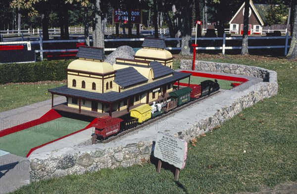 1980s America -  Funspot mini golf, Route 3, Weirs Beach, New Hampshire 1984