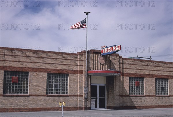 1980s United States -  Eagles Lodge 128 (1941), Thomas Avenue, Cheyenne, Wyoming 1980