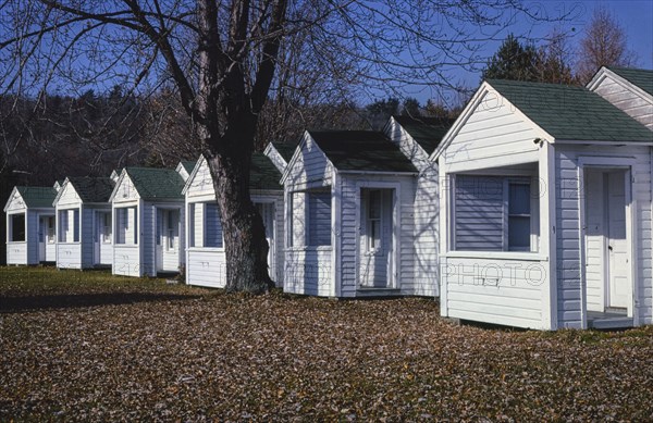 1970s United States -  Cabins, Saratoga Springs, New York 1977
