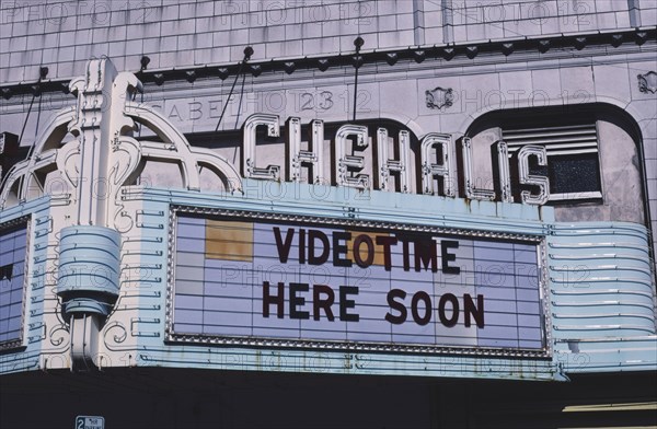 1980s America -  Chehalis Theater, Chehalis, Washington 1987