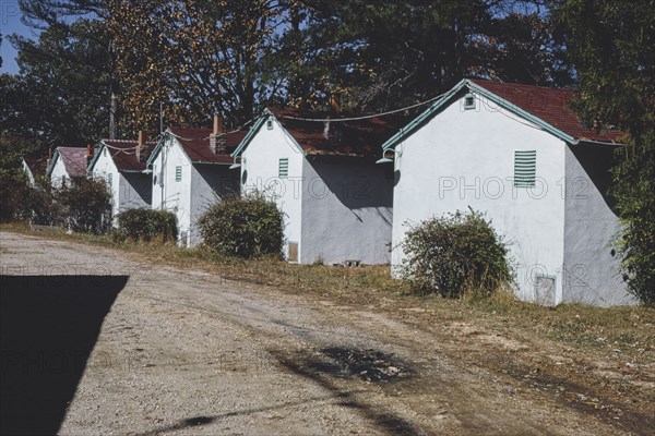 1970s United States -  Air conditioned cabins, Ellsinore, Missouri 1979