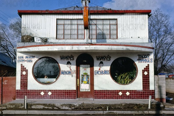 1970s America -   Red Ball Cafe, Albuquerque, New Mexico 1979