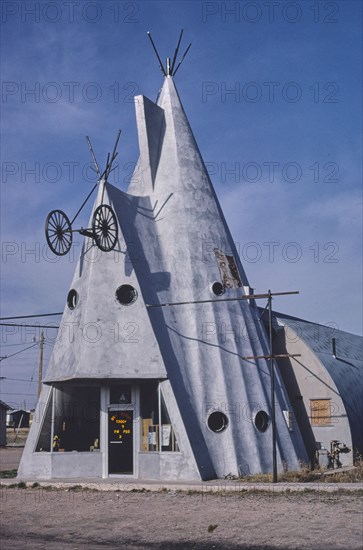 1980s United States -  VFW-Boy Scout Building, Route 85, Cheyenne, Wyoming 1980