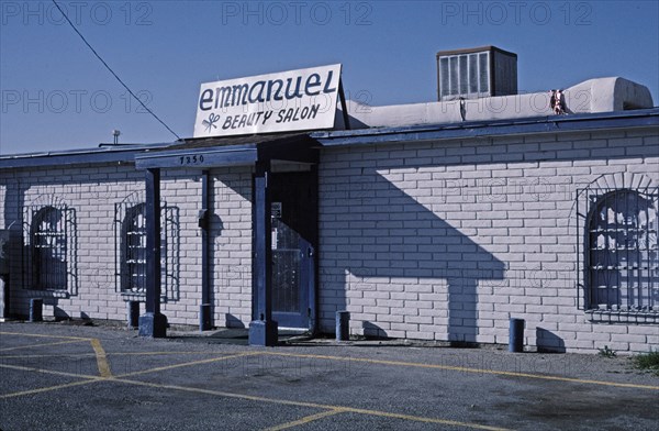 2000s America - Emmanuel Beauty Salon, El Paso, Texas 2003