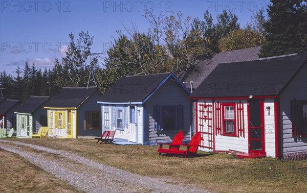 1990s United States -  Fulton's Cabins, Route 1, Pembroke, Maine 1995
