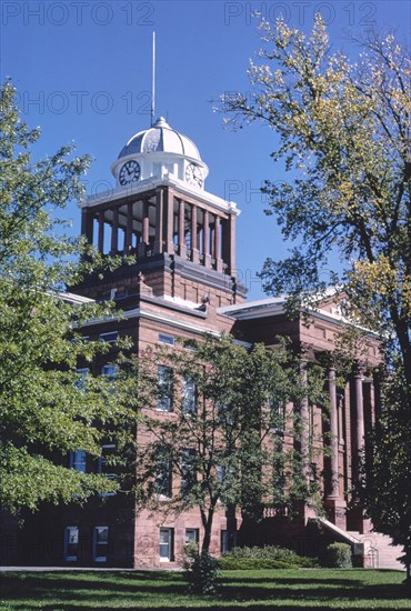 1980s United States -  Clay County Courthouse, Spencer, Iowa 1988