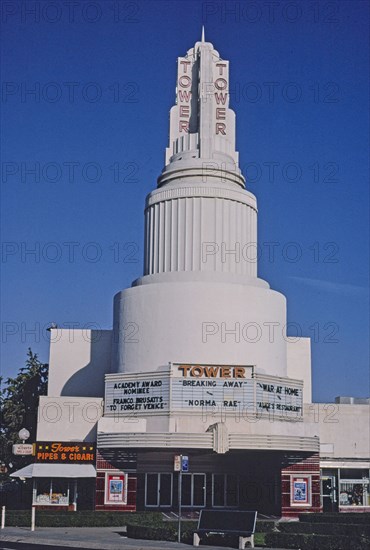 1980s America -  Tower Theater, Sacramento, California 1980