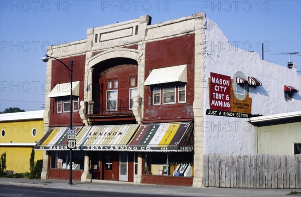 1980s America -  Mason City Tent and Awning Co, Route 65, Mason City, Iowa 1980