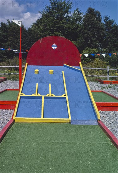 1980s America -  Hole in One mini golf, Route 1, Waldoboro, Maine 1984