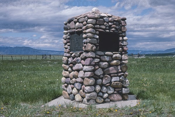 2000s America -   Idaho 50 Year Statehood Monument, Idaho-Wyoming state line 2004