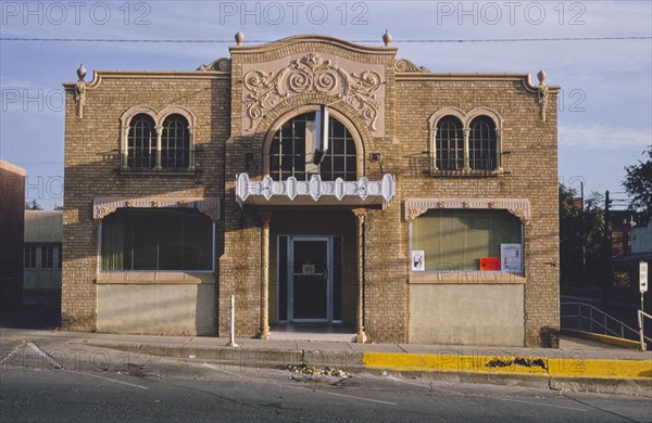1990s America -  Texas-New Mexico Power Co, Broadway Street, Silver City, New Mexico 1991
