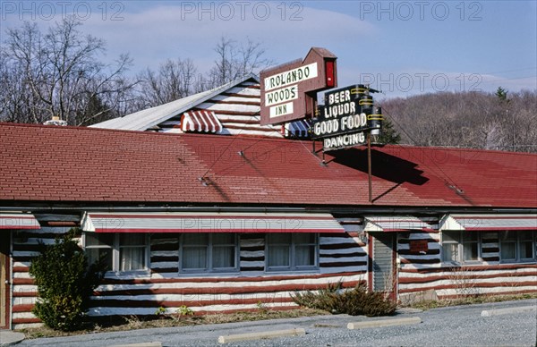 1980s America -   Rolando Woods Inn, Route 16, Blue Ridge Summit, Pennsylvania 1982