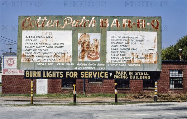 1980s America -  Cotten Patch Bar-B-Q, Chattanooga, Tennessee 1986