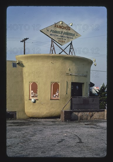 1980s America -  Pancho's Family Dinners, West Los Angeles, California 1985