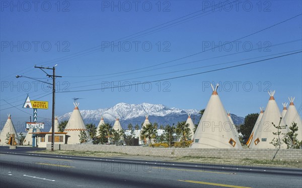 1970s United States -  Wigwam Village Motel, Rialto, California 1977