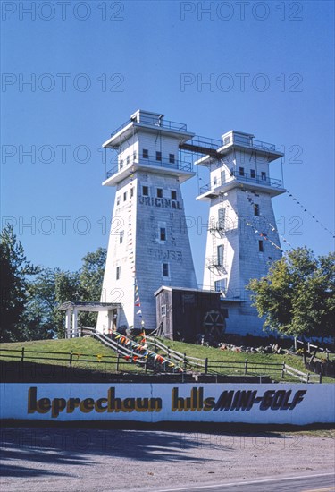 1980s America -   Irish Hills Towers, 8433 West US Highway 12, Onsted, Michigan 1988