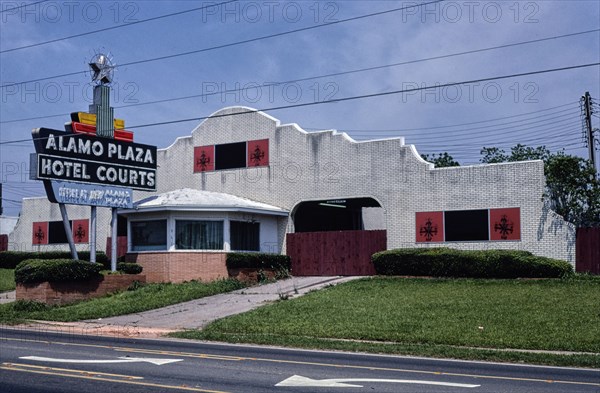 1970s United States - Alamo Plaza Hotel Courts, Shreveport, Louisiana 1979