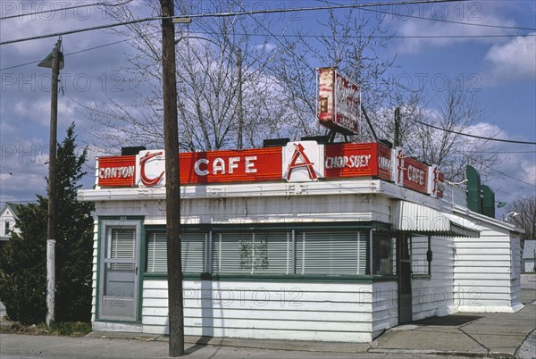 1980s America -   Canton Cafe, Galesburg, Illinois 1980