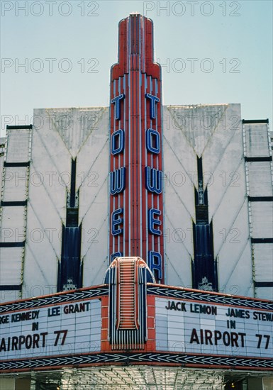 1970s America -  Tower Theater, Houston, Texas 1977