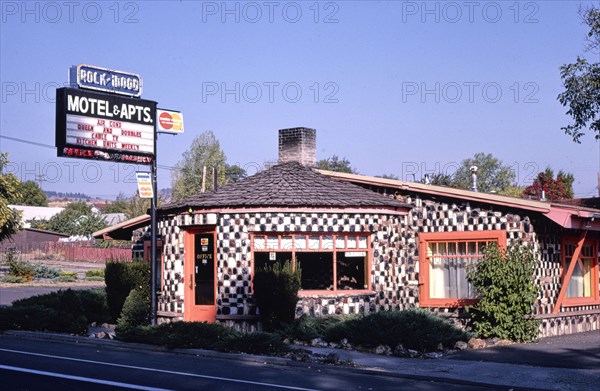 1980s United States -  Rockwood Motel Office, Klamath Falls, Oregon 1987