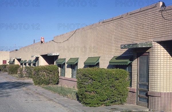 1970s United States -  Triangle Motel, Amarillo, Texas 1977